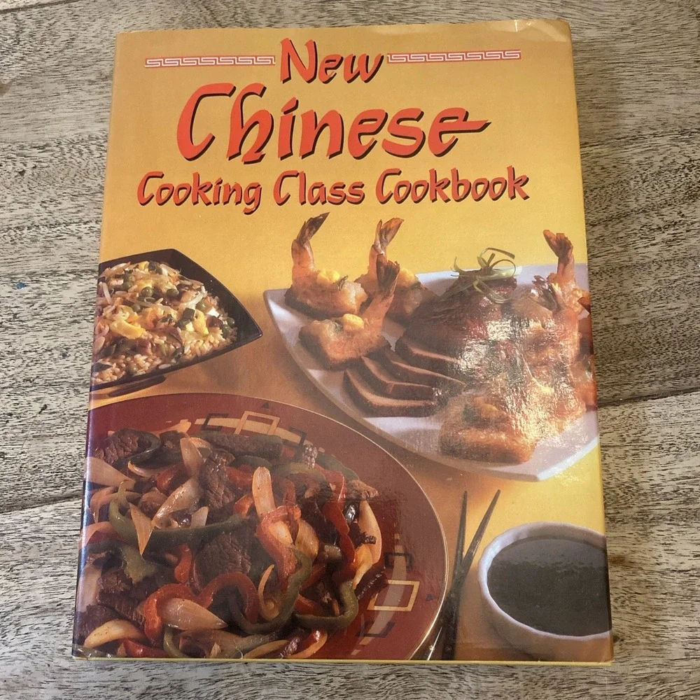2 Book HC New Chinese Cooking Class Cookbook, Fix It and Forget It Slow Cooker